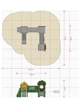 Miniplay Filippa U3 play system with 3 tower dimensions